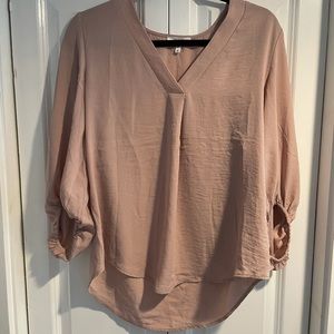 Flowy blush top